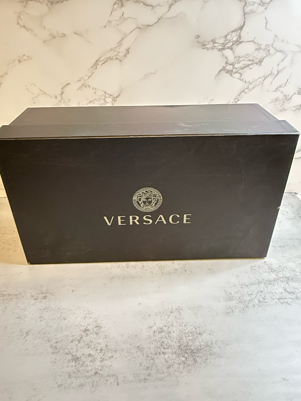 Versace Black and Gold Shoe Box